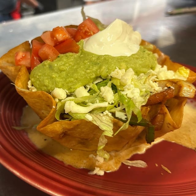Taco Salad Fajita Steak.